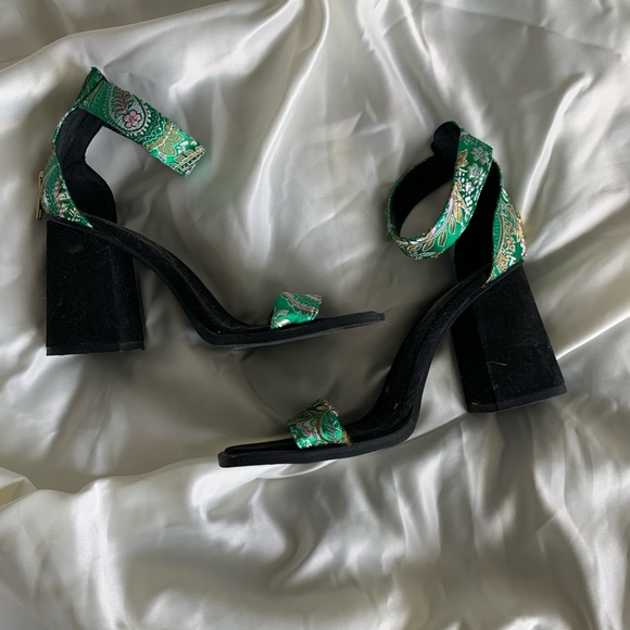 Oriental floral print thick heels H&M - Picture 2 of 3